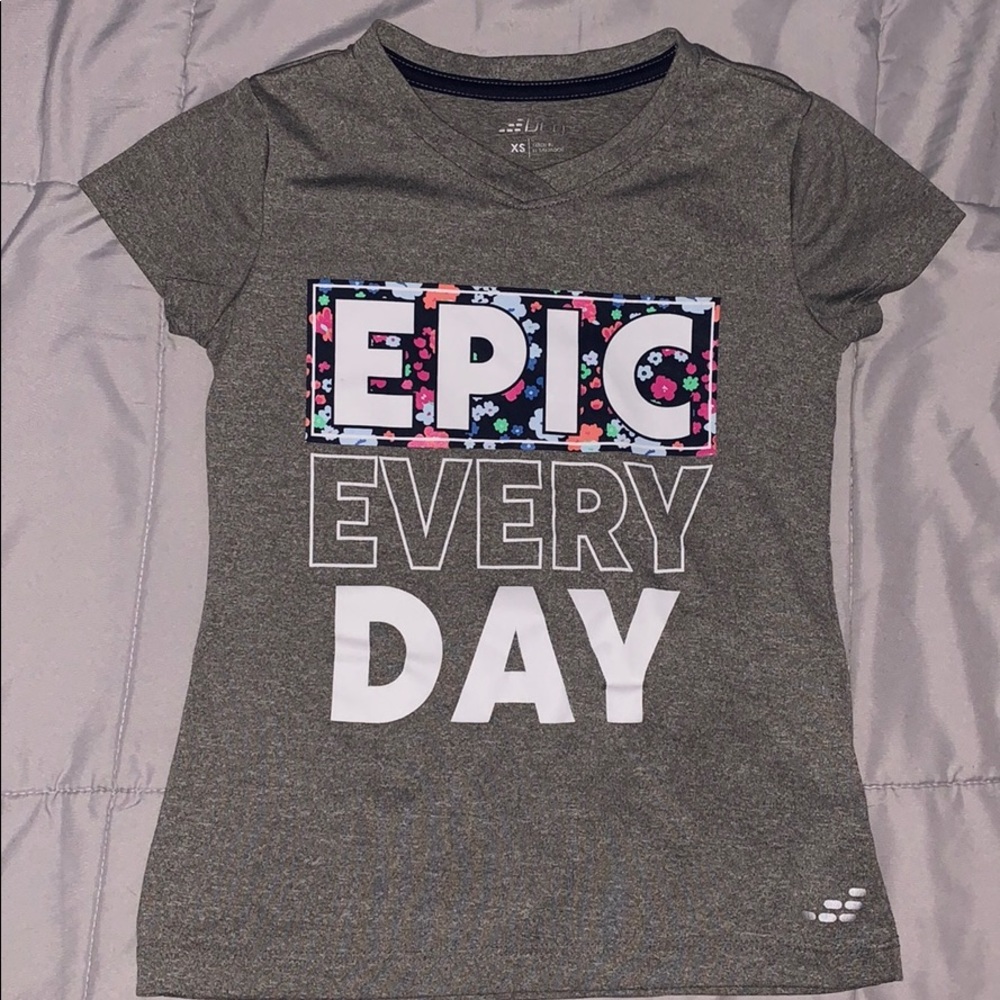 bcg little girls shirt with flower design